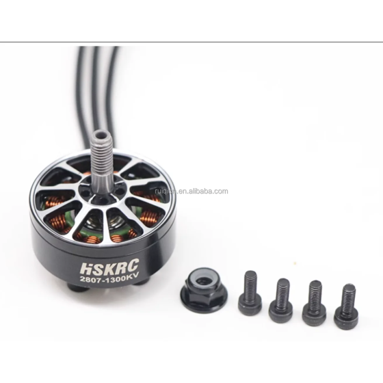 Moteur brushless HSKRC 2807 KV1300 3~6S d'origine pour accessoires de drone, utilisation de drone longue portée